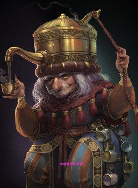 现货 Veiled Lamp Miniature The Tea Vendor BUST