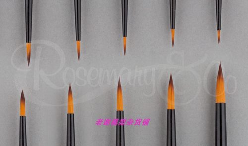 现货 Rosemary 313 黄金尼龙 白杆 长锋 战锤 模型 画笔 英国进口