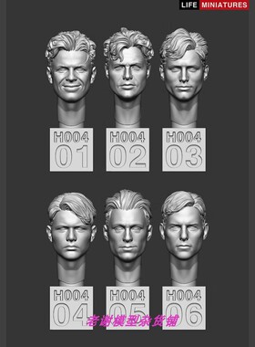 现货 Life Miniatures Bare Heads Set No.1  (1/35 scale)