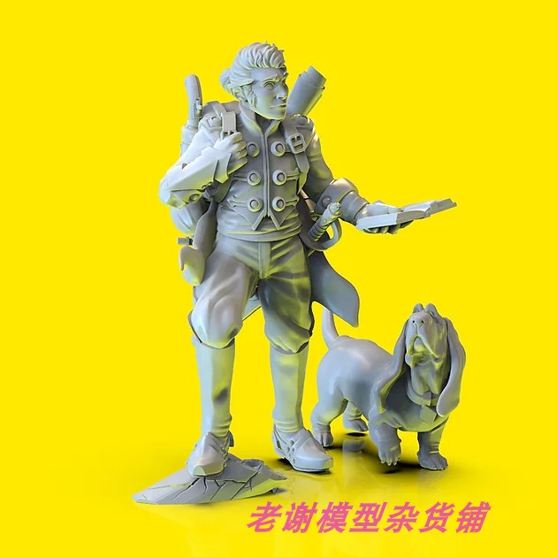 现货 Durgin Paint Forge Bluecoat Soldier A and Basset Hound