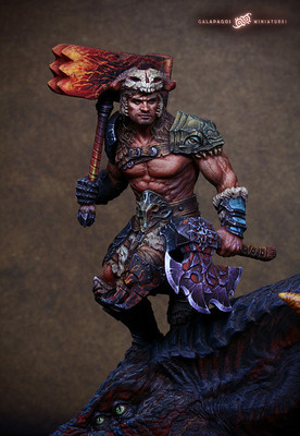 现货 Galapagos Miniatures GP-F01 Grogoth 75mm 树脂 人物 模型