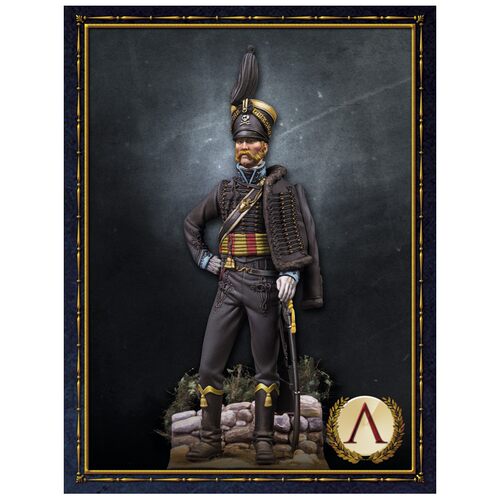 Scale75 Miniatures Hussar officer, Brunswick. 1815 75mm
