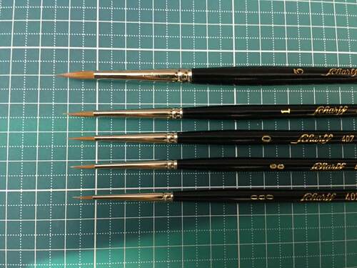 现货SCHARFF貂毛笔西伯利亚