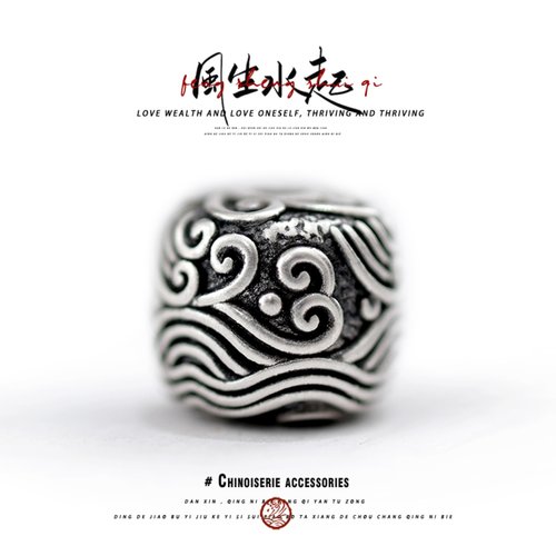 足银手串配饰风生水起配件转运珠