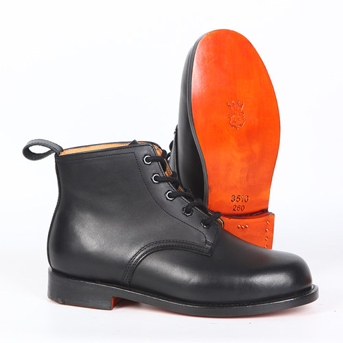 3516厂87舰艇靴真皮底透气皮鞋男