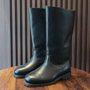 3516厂坦克靴固特异手工长筒骑士靴真皮高筒皮靴骑马靴男靴摩托靴