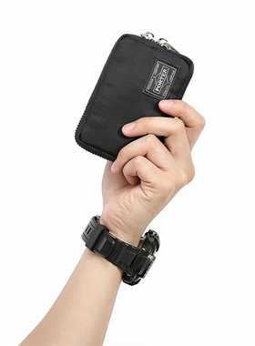 Porter短款防水小钱包迷你简约男女手拿包钥匙包收纳硬币零钱包