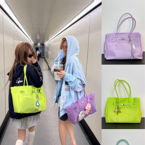 Jellybirkin果冻包kiikii果冻包2026夏季新款通勤托特包时尚透明