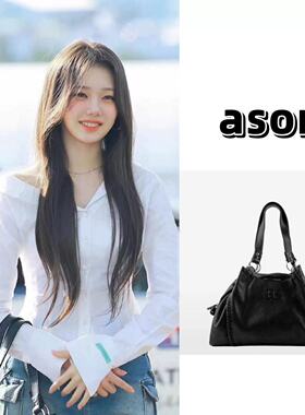 as*on流浪包博主同款韩国26皮面mini机车单肩腋下包大容量手提包