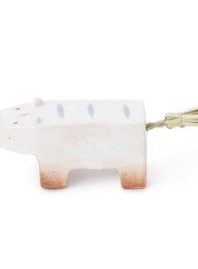 「京都和风」日本制 中川政七商店虎年限定 信楽焼の干支飾摆件寅