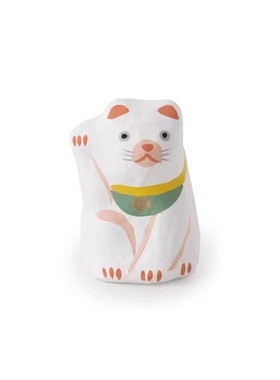 「京都和风」日本中川政七商店乡土玩具 和纸 张子招き猫摆件置物