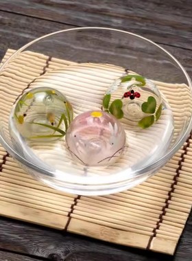 「京都和风」日本制福岛县木之本原创工艺品水浮玉浮球装饰球