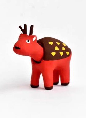 「京都和风」日本中川政七商店 奈良 新乡土玩具摆件 鹿 鞠躬致敬