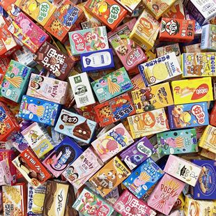 仿真饼干零食盒 微缩便利店过家家迷你食玩 好多鱼奥利奥不能打开