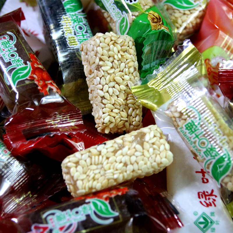 扬州特产正宗绿叶牌牛皮糖花式多口味400克/袋老式怀旧橡皮糖包邮