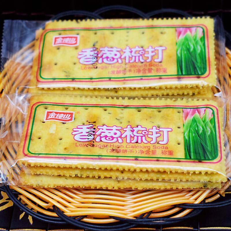 新款 金钟山香葱苏打饼整箱30包金钟山番茄梳打饼干 香葱梳打咸味