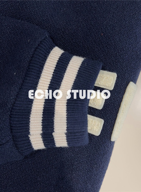 羊毛毛巾刺绣棒球服外套