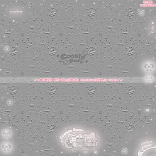 「曲奇小熊」定制风可爱彩色萝莉御姐少女头像水印套组懒宝宝