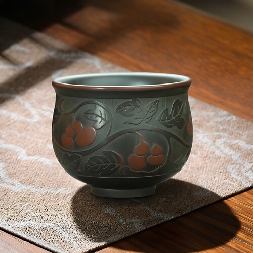 向今向古广西钦州坭兴陶茶杯