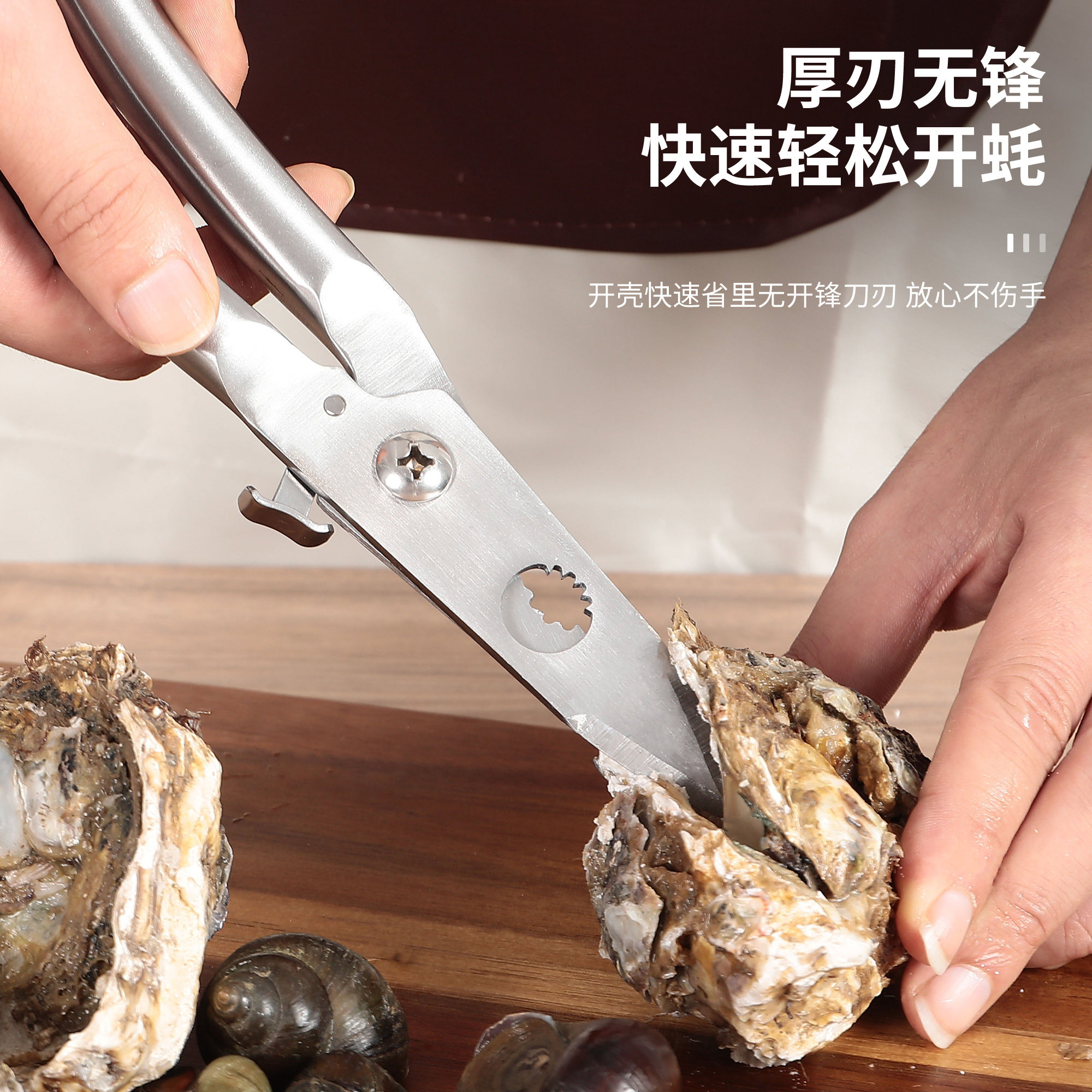 多功能生蚝专用钳子撬生蚝开蚝工具田螺剪尾器剪田螺螺狮去尾