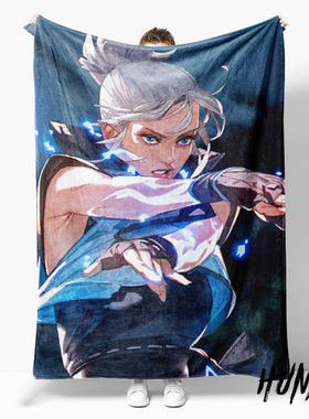 瓦罗兰特捷风婕提风女jett周边礼物沙发毯宿舍空调毯午休毯毛毯