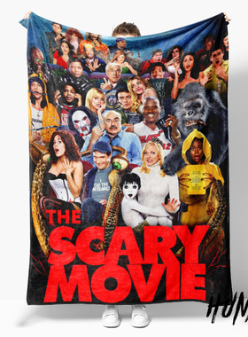 惊声尖笑Scary Movie恐怖电影周边个性盖毯办公室午睡毯盖腿毛毯