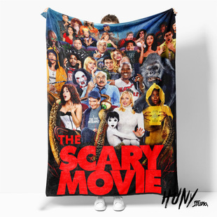 惊声尖笑Scary Movie恐怖电影周边个性盖毯办公室午睡毯盖腿毛毯