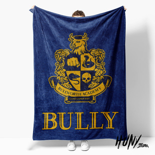 恶霸鲁尼Bully游戏迷文创周边礼物午休毯沙发毯空调毯子盖毯毛毯