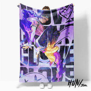 无畏契约烟女暮蝶瓦罗兰特周边二次元沙发毯宿舍空调毯午休毯毛毯