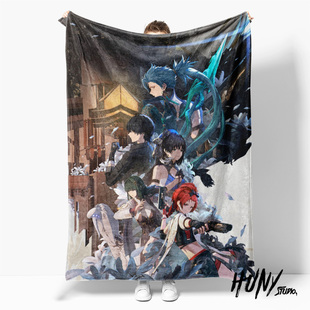 wuwa鸣潮周边长离守岸人椿装 饰海报宅家毛毯挂毯休闲毯沙发毯绒毯