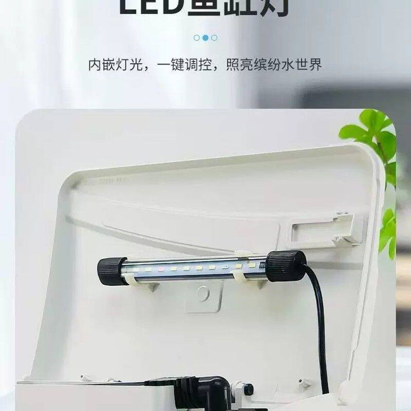 水族箱LED灯三基色高亮度鱼缸led灯管防水初迪众人行盖缸专用灯