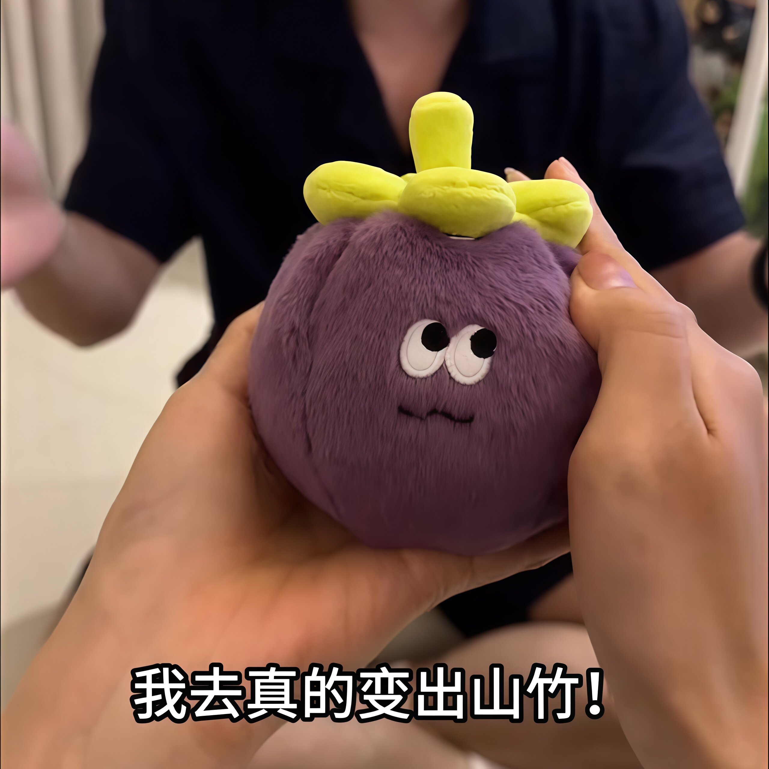 山竹毛绒挂件可剥皮虫洞毛绒玩偶可藏礼物创意纪念日情侣表白神器