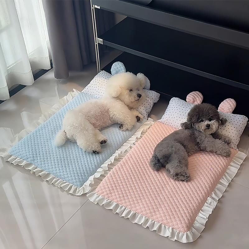 宠物冰垫夏季降温冰丝凉垫狗狗凉席夏天狗窝猫狗通用垫子可拆洗