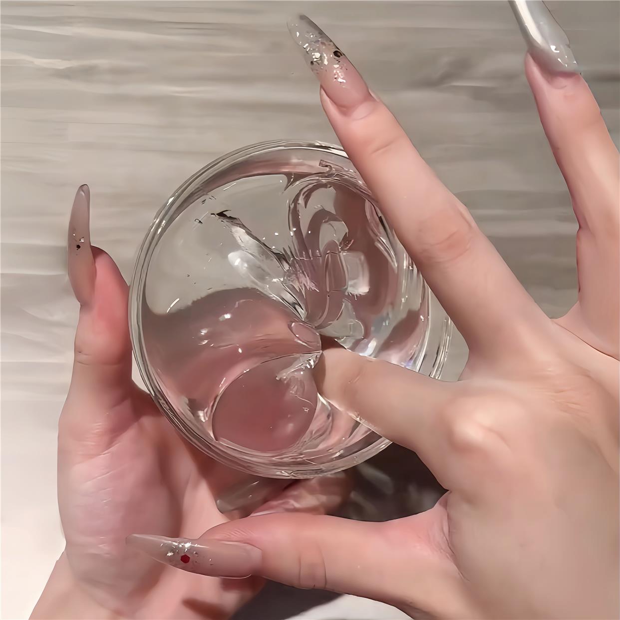 这么爽~液态玻璃泥捏捏乐解压玩具起泡胶水晶泥透明儿童玩具减压