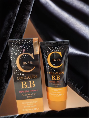 韩国进口普瑞雅PRIVIA胶原蛋白BB霜SPF50+/PA+++ 50g保湿遮暇提亮