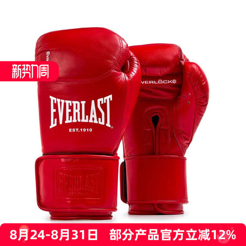 EVERLAST Powerlock OG Pro Bag 真皮沙包训练拳套打靶沙袋手套