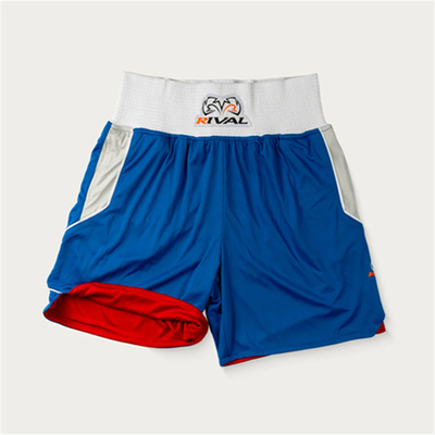 RIVAL Amateur Reversible 拳击格斗训练专业比赛两面穿拳击短裤