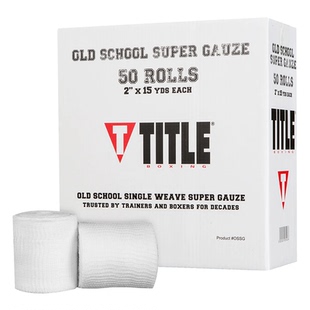 TITLE SINGLE WEAVE SUPER GAUZE比赛训练纱布绷带50卷