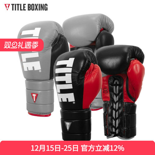 TITLE拳击泰拳格斗训练拳套