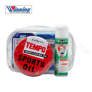 WINNING 真皮合成皮革拳套手套护理套装清理护理剂日本产