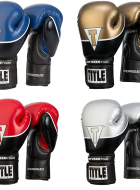 TITLE INFUSED FOAM INTERROGATE TRAINING GLOVES拳击套训练拳套