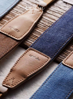 cam-in相机背带牛仔布肩带适用富士XT5 XM5 X100VI索尼zve10 A7M4