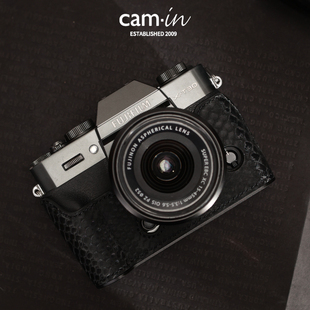 cam-in 富士XT30三代保护套牛皮蛇纹相机套XT30二代皮套xt30半套