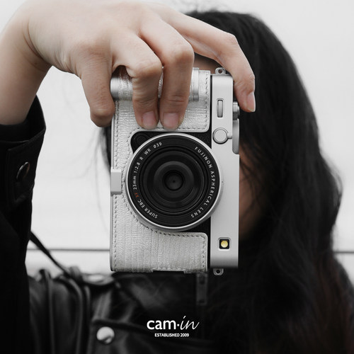 cam·in富士XE5保护套蛇纹牛皮套