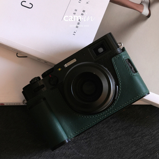 cam-in 富士x100v保护套swift牛皮皮套手柄相机套真皮底座壳配件