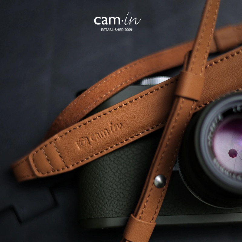cam-in真皮相机背带微单肩带适用于富士XM5X100vi索尼zve10尼康Z5