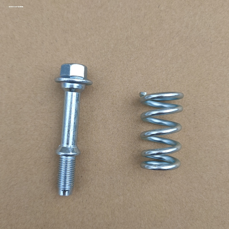 接口螺丝汽车消音器螺杆通用弹簧消排气管固定连接螺栓消音器弹簧