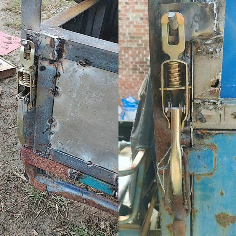 货门把手集装箱栏板锁具手扣电动三轮弹簧手扣皮卡货车车厢锁扣箱