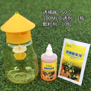 捕抓果树诱虫器防虫果蝇诱捕剂诱捕器抓蝇器果蝇入口捕蝇器瓜果园