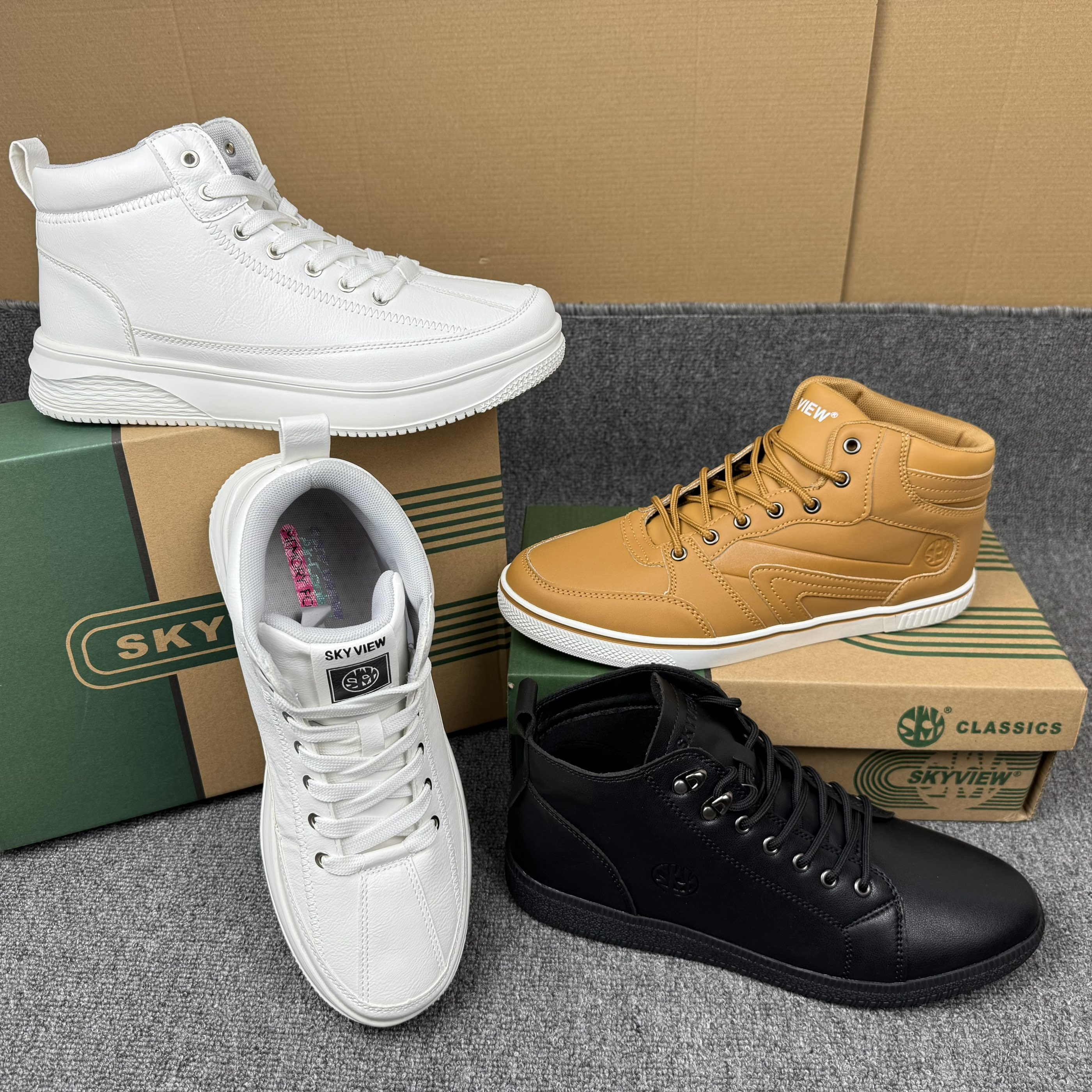 外贸秋冬高帮运动鞋男鞋板鞋休闲